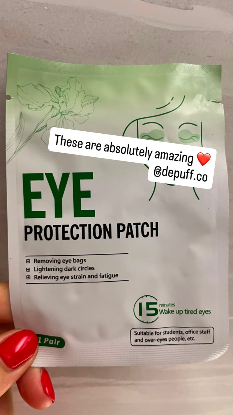 Customer using Enokon eye patches